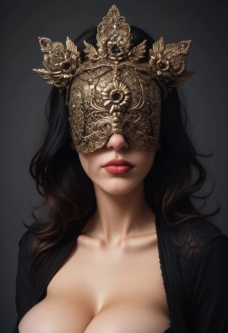 Gothic/Metal mask [Blind/stained glass/Crown/Halo/Spike/Horn] V1