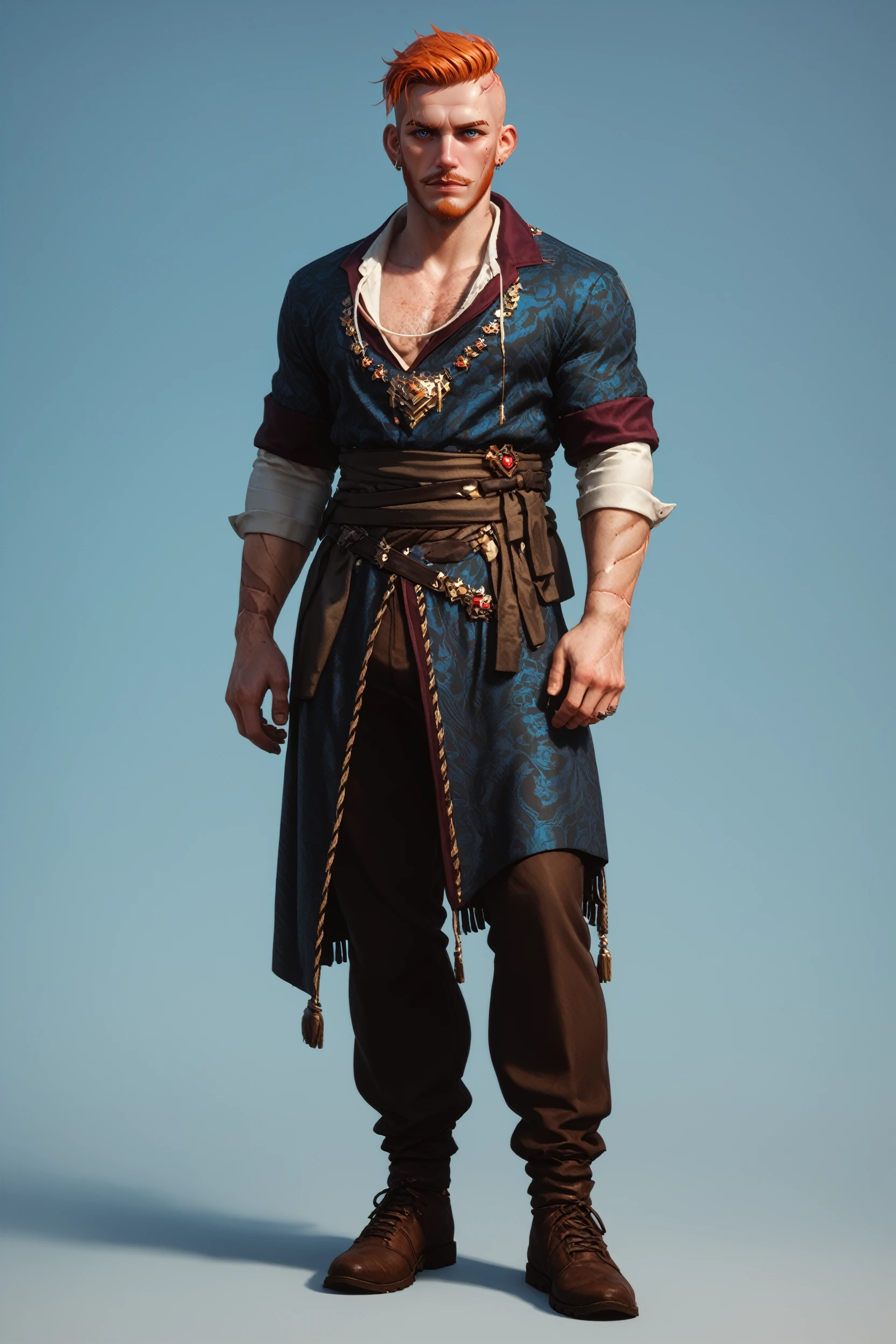 score_9, score_8_up, score_7_up,
<lora:W3Olgierd:0.8>
W3Olgierd, 1boy, orange hair, blue eyes, facial hair, undercut, scar, looking at viewer, full body