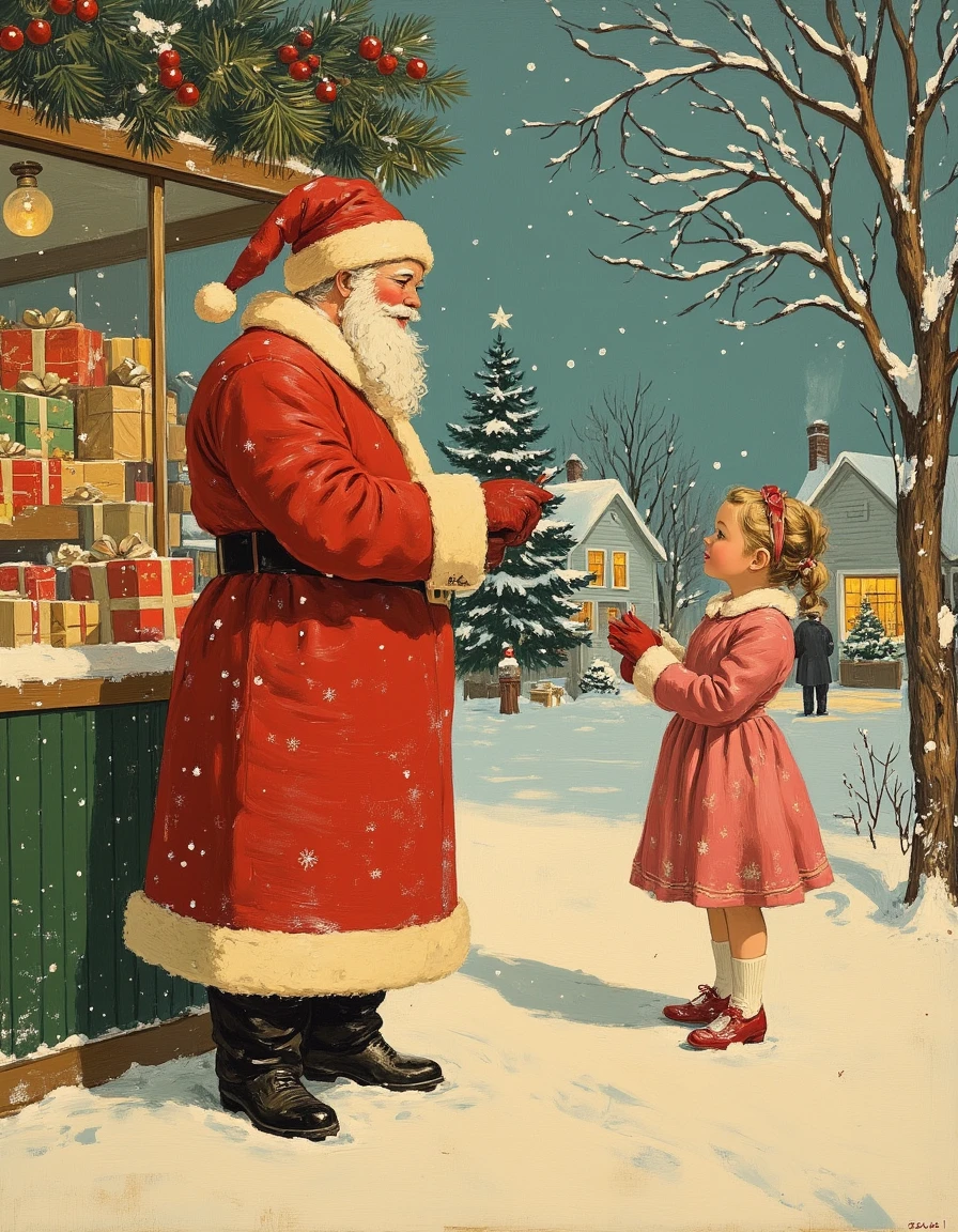 Vintage Christmas Card Flux1-Dev