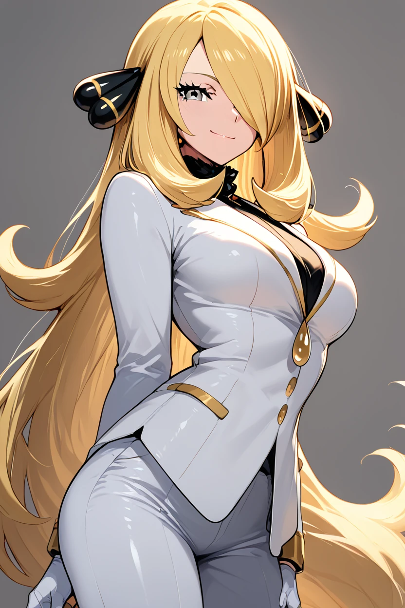 score_9, score_8_up, score_8, medium breasts, (curvy), cute, eyelashes,       ,,, ,  C007Citron, grey eyes, hair over one eye, blonde hair, hair ornament, long hair,  long sleeves, white gloves, white jacket, white pants, alternate costume, shirt,  <lora:Cynthia007PDXL:1>, , BREAK, <lora:Afrobull_PDXL_v5:0.8>,  ,,, BREAK, smile, looking at viewer, closed mouth, cowboy shot,  ,,, embedding:zPDXL, Expressiveh, ,,, <lora:SDXLFaeTastic2400:0.5>, <lora:Expressive_H-000001:0.4>,