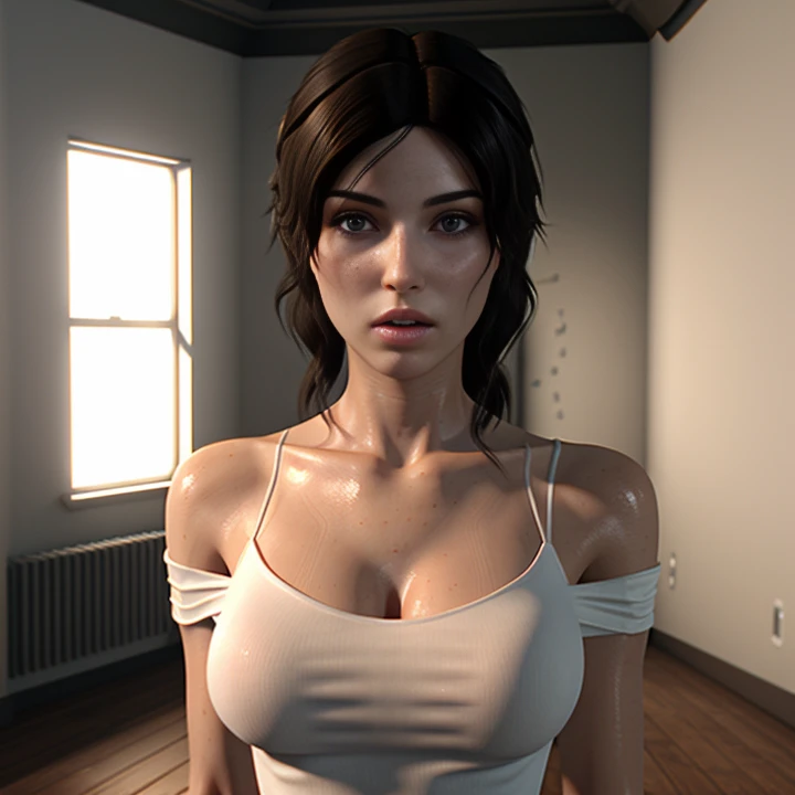 (masterpiece:1.3, Best Quality:1.3, High resolution:1.5, 32K HDR:1.5), (Perfect portrait of the Trinity00:1.85, Short hair, full nude:1.5, long boots:1.15, Perfect Anatomy:1.1), (Ultra detailed eyes:1.15, hyper derailed face:1.3, Perfect slim body style, Detailed mouth:1.1, Detailed skin texture:1.4), (Atmospheric lighting), Shot with Aricum LT camera, (In an abandoned barn:1.2, ultra gigantic tits:1.8), (squatting and opening legs:1.35, showing shaved armpits:1.25, Tongue out:1.9, Ahegao:1.55, Dark atmosphere:1.1),