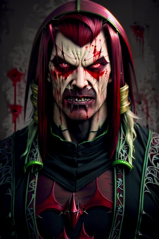 (masterpiece), (extremely intricate), fantasy, (((realistic portrait of an evil hermit, male, villain, anti hero, evil face, masculine face, medium hair, Maroon hair, wicked, cruel, sinister, malicious, ruthless, masculine, athletic))), (((dark bloody clothing, intricate details on clothing))), (perfect composition:1.4), aspect ratio 1:1, beach, deviantart hd, artstation hd, concept art, detailed face and body, award-winning photography, margins, detailed face, professional oil painting by Ed Blinkey, Atey Ghailan, Jeremy Mann, Greg Manchess, Alex Gray, trending on ArtStation, trending on CGSociety, intricate, high detail, sharp focus, dramatic, award winning matte drawing cinematic lighting octane render unreal engine volumetrics dtx