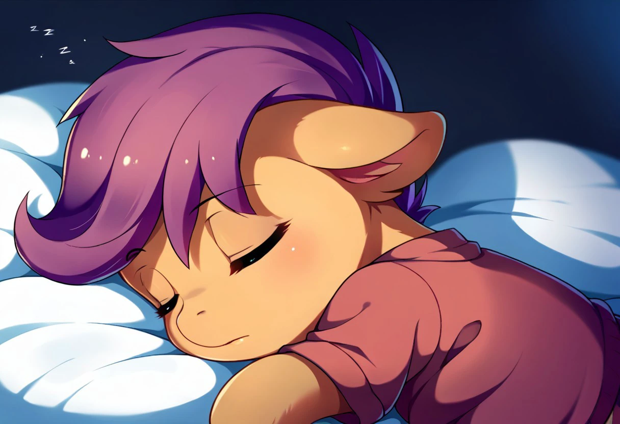 score_9, score_8, score_7, source_anime, scootaloo, sleeping