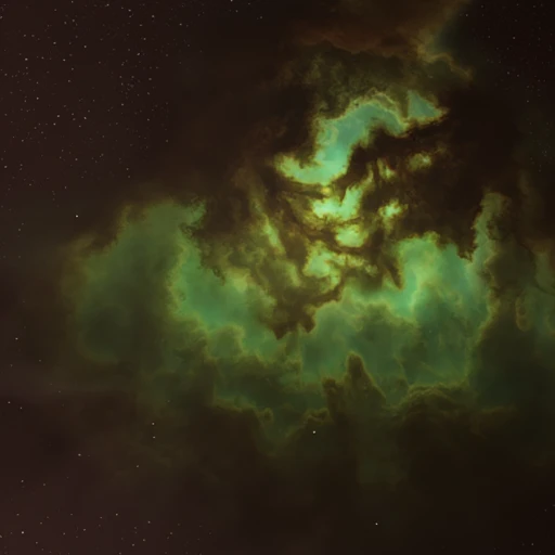 denser regions. This cloud is characterized by swirling, swirling cloud of cosmic dust and gas. The colors are predominantly dark browns and blacks, brown, dark gradient of purples, featuring swirling clouds of gas and dust in shades of green, with tendrils of cloud curling and twisting, with varying shades of color and texture, with a deep, twinkling dots, and greens, showcasing an ethereal, with no visible horizon