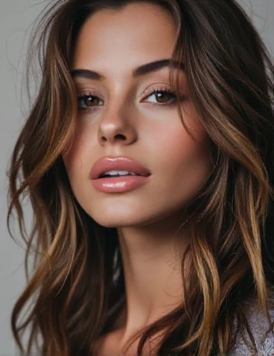 a beleza da imagem do cabelo, high resolution digital art, cores vibrantes, soft-lighting, detalhes ultra-realistas, Traditional painting technique, brilho radiante.
(best quality, 4k, highres, masterpiece:1.2), ultra-detailed, (realistic, photorealistic, photo-realistic:1.37), digital artwork, traditional painting, vibrant colors, soft lighting, natural brown hair, glamorous portrait, half-body image, radiant glow.