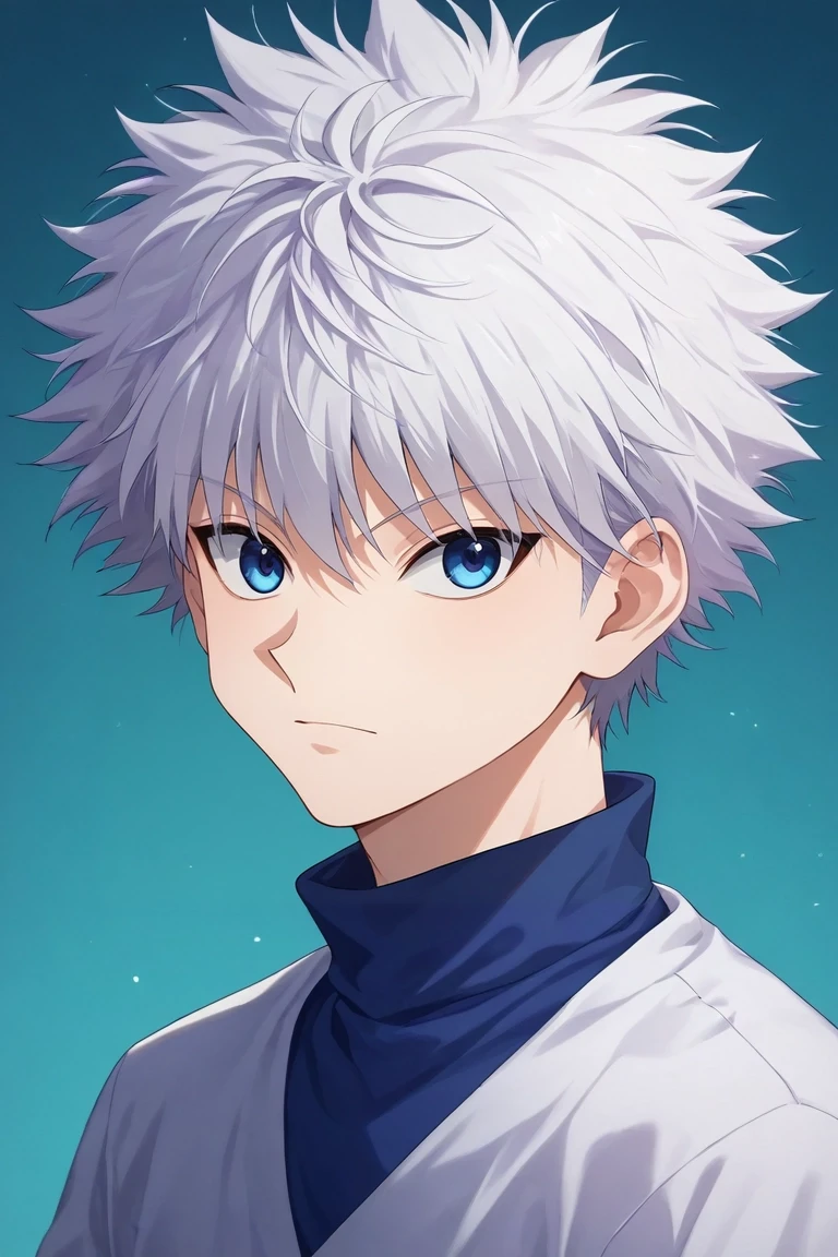 score_9, score_8_up, score_7_up, , rating_safe, intricate details, , looking at viewer, , 1boy, solo, male focus, <lora:killua_zoldyck_pony:1>, killua_zoldyck, white hair, blue eyes, short hair, spiked hair, bangs, messy hair, , , <lora:sdxl_lightning_8step_lora:1>