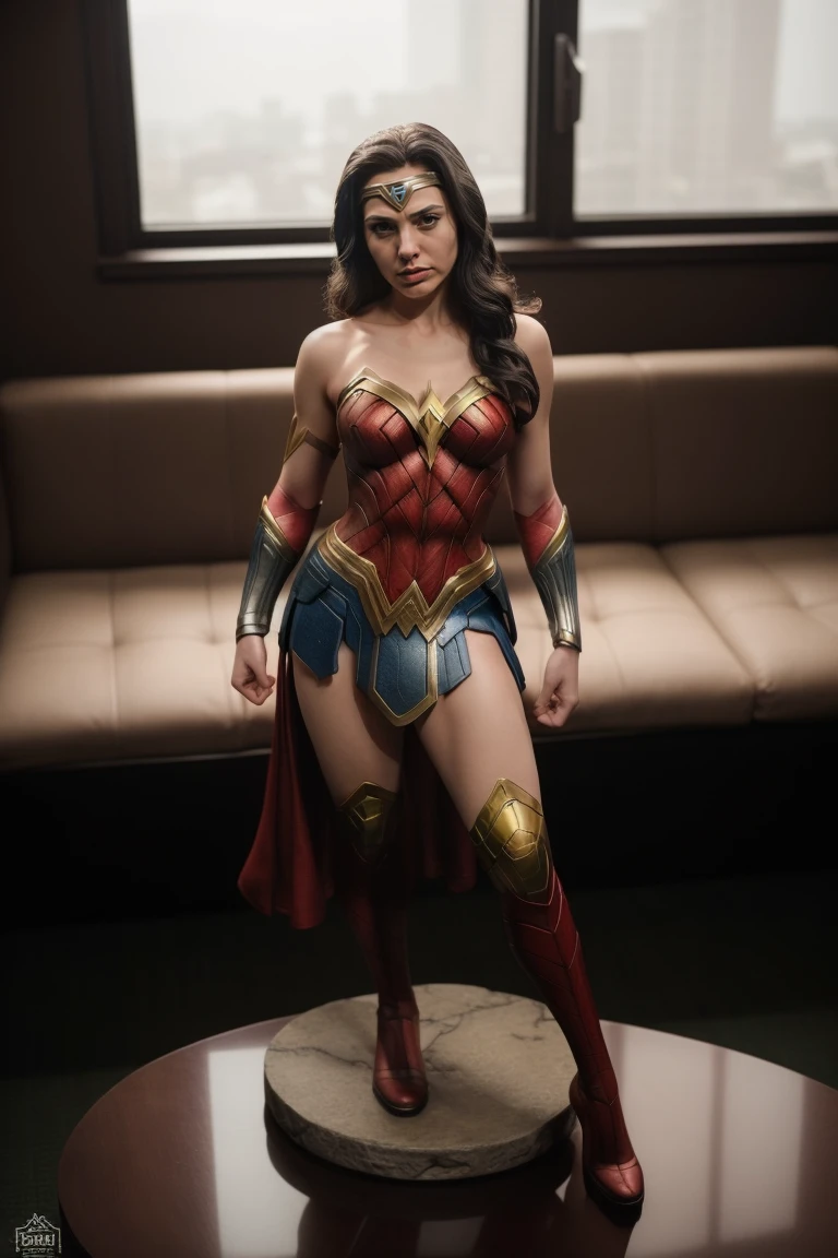 cinematic still , photo  ,  (best quality), (masterpiece), (realistic), (intricate), <lora:PVCStatuesQuiron_v09i01e25t05_Lora:1> pvcstatuesQuiron, Wonder Woman (Gal Gadot): Inspired by Gal Gadot's portrayal of Wonder Woman in the DC Extended Universe, this cosplay captures the modern and empowering version of the superhero., . emotional, harmonious, vignette, highly detailed, high budget, bokeh, cinemascope, moody, epic, gorgeous, film grain, grainy