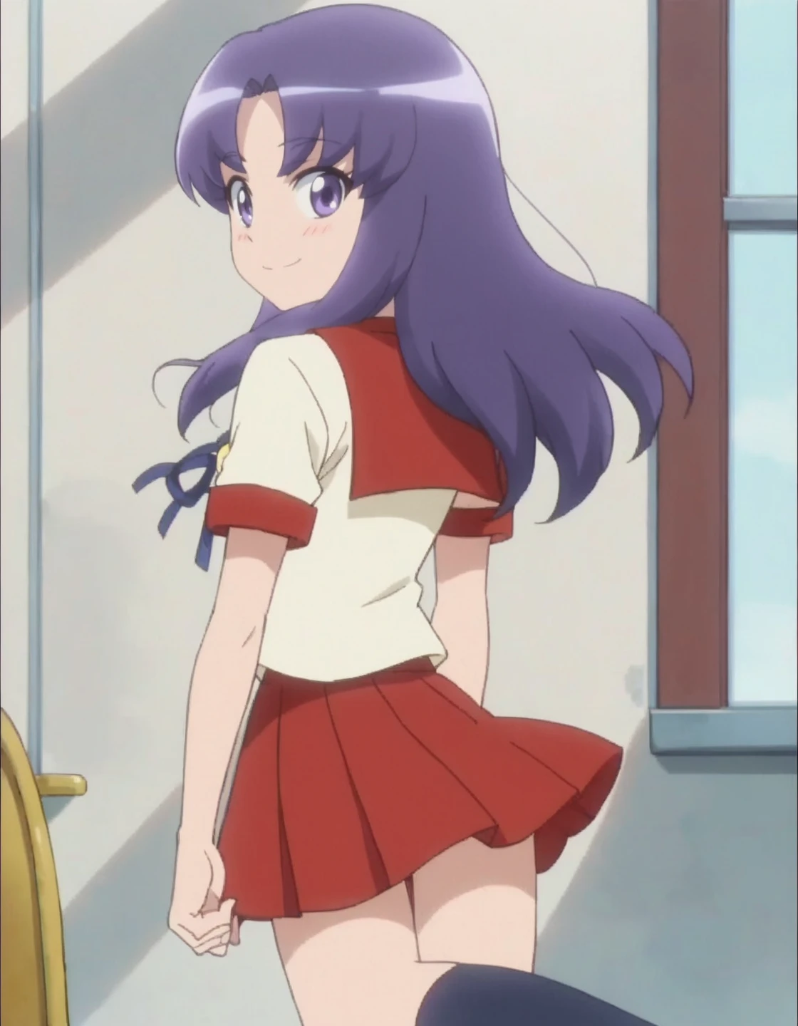 (8k、Ultra-high resolution、Highest quality、Ultra-high resolution、Official Art:1.5,Official Art),(Watching the audience), alone, smile, ((Pink Knee Socks)),(Browsing Caution), (Beautiful big boobs: 1.2 (Pussy), (((Very thick thighs))),Wide Hips, Beautiful thick thighs, Huge Circle Ass, Beautiful huge natural breasts,(standing in honor),(Take off:1.5),Beautiful Hair, Beautiful Face, Beautiful and beautiful eyes, Beautiful clavicle, Beautiful body, Beautiful legs, Beautiful fingers, (Beautiful views),smile),((front view:1.5)), (((No pants, Genitals are visible))),Bangs straight,blue sky,(I am only a translate agent:1.2),UnOfficial Hoshizora Ikuyo (Starry Sky Nurture) - Smile Pretty Cure! (Smile PreCure!),(Pussy in full view/sailor),(She is showing you her pussy),1woman,difficult,