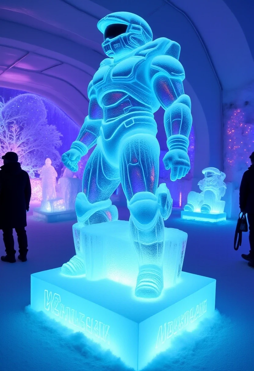 an ice sculpture of  Master Chief<lora:Ice_Sculpture_Sculptor:0.8>