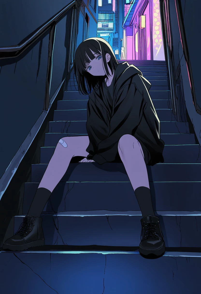 Unemployed little girl, who was locked in her room for many years, eldritch