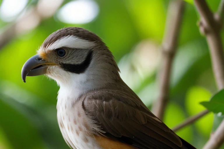 a bird in the jungle, close up, 4k