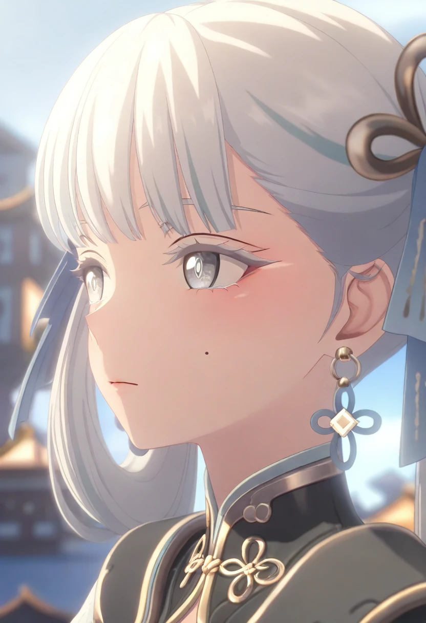 masterpiece,best quality,amazing quality,very aesthetic,absurdres,newest,scenery,
jinxsi, 1girl, grey eyes, detailed irises, eyelashes, white hair, twintails, hair ribbon, expressionless, closed mouth, thoughtful gaze, mole under eye, earrings, blush, face closeup, solo, echo2 dress, softly parted lips, close-up, looking to the side, outdoors, sky, day, portrait, depth of field, building
<lora:Jinxsi IL v2:0.8>