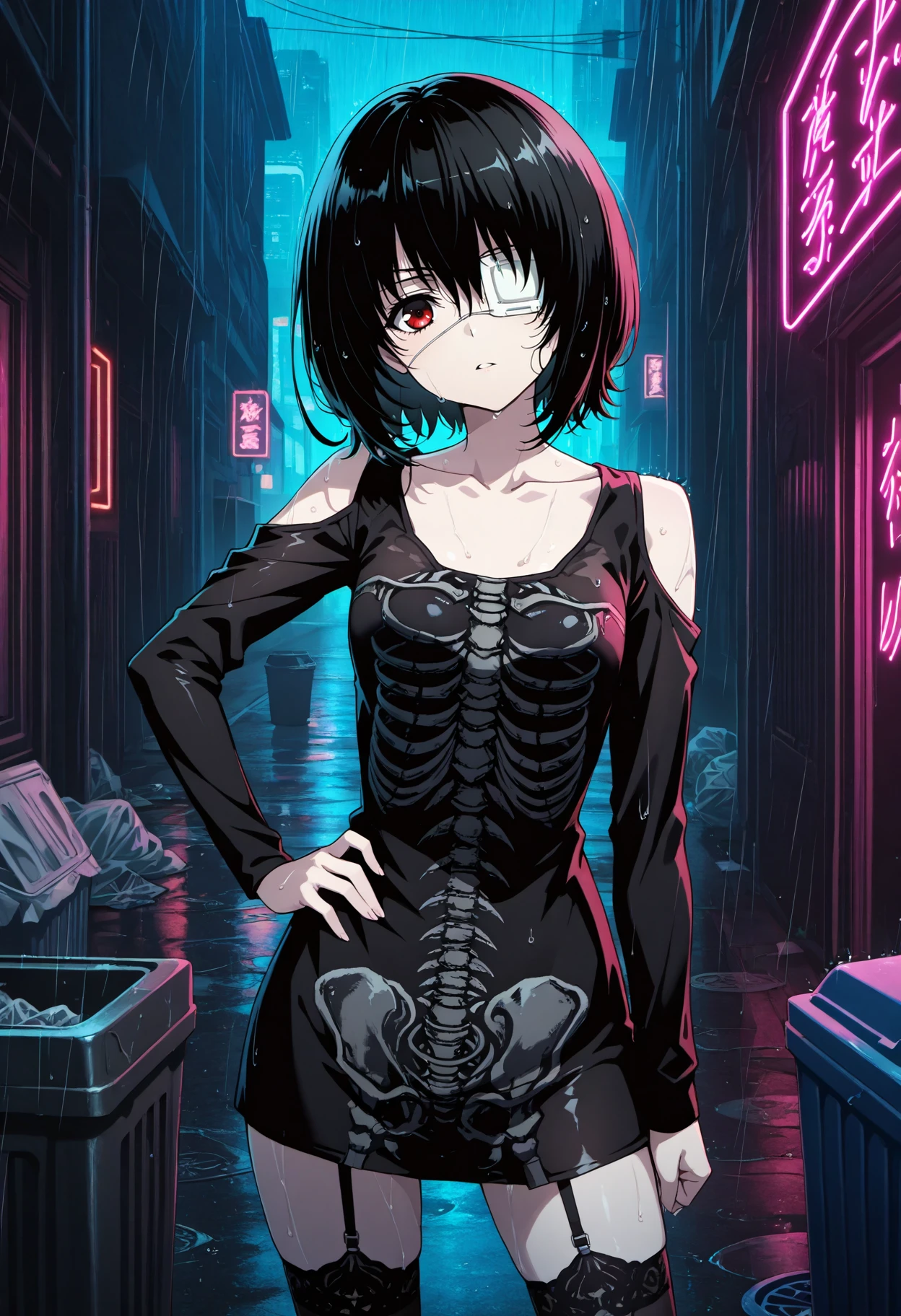 Skeleton dress outfit (Terrifier) Pony