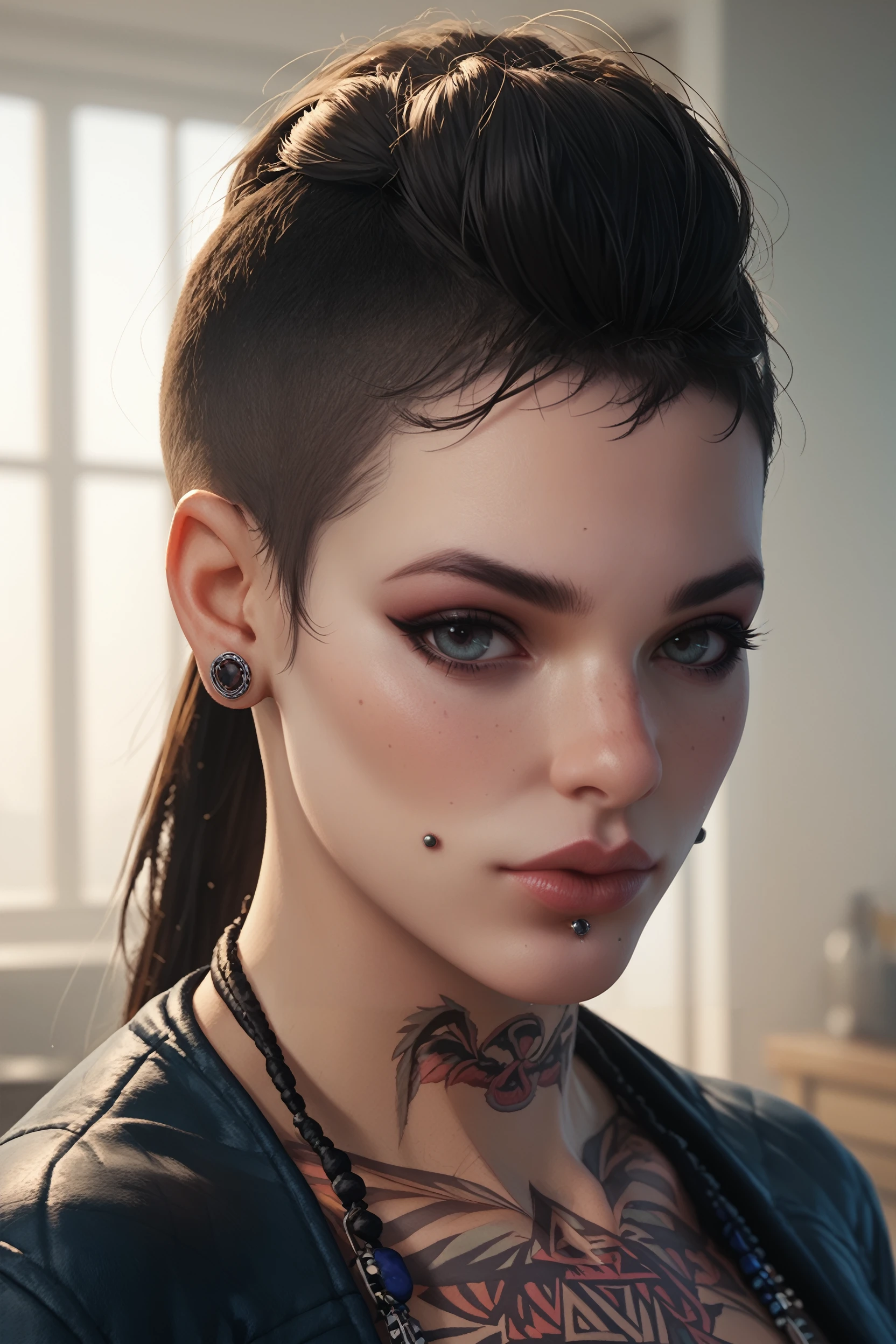 score_9, score_8_up, score_7_up, score_6_up
<lora:WDClara:0.8>
WDClara, 1girl, black hair, ponytail, piercing, tattoo, looking at viewer, portrait