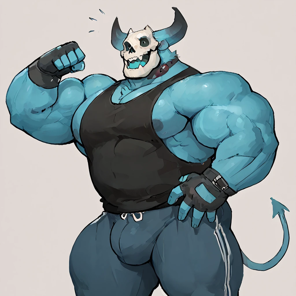 Skull Head Demon (DrySkeleton OC) V1