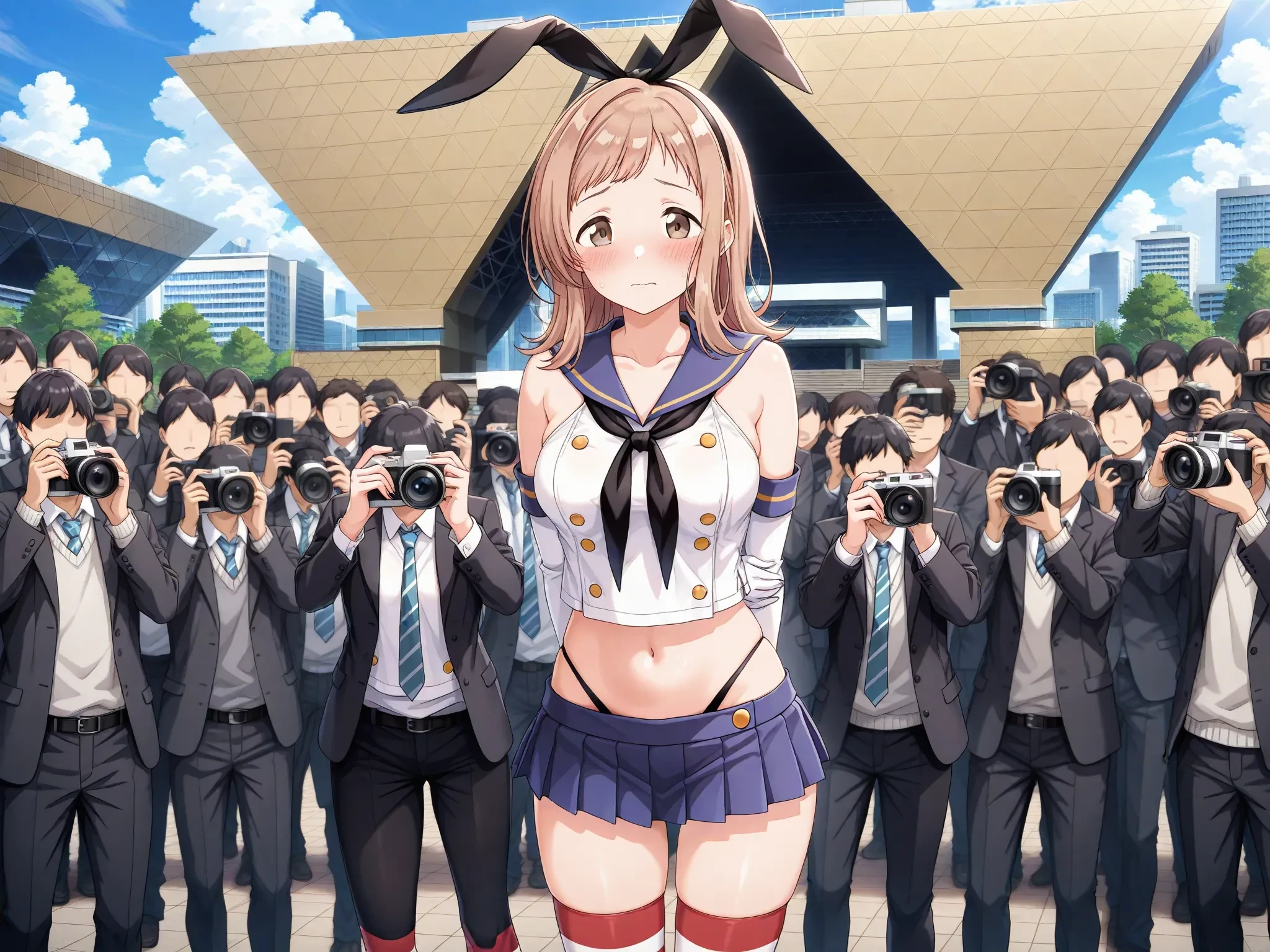 Surrounded by cameramen / Comike Cosplay (Illustrious) v1.0