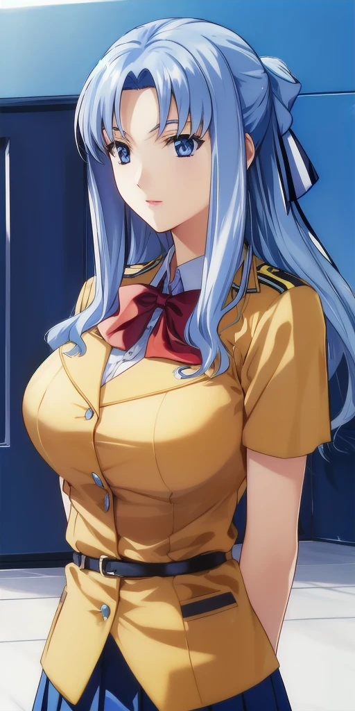 <lora:SyliaV7:0.7> sylia_stingray, huge_breasts, standing, solo, starry_sky, arms_behind_back, school_uniform,, masterpiece, best_quality, detailed_face, detailed_eyes, highres, beautiful, detailed, absurdres,