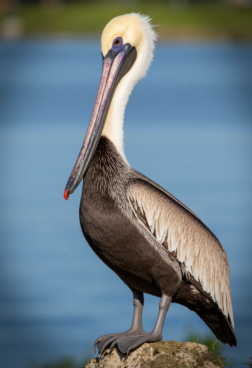 A high definition image of an Brown Pelican

