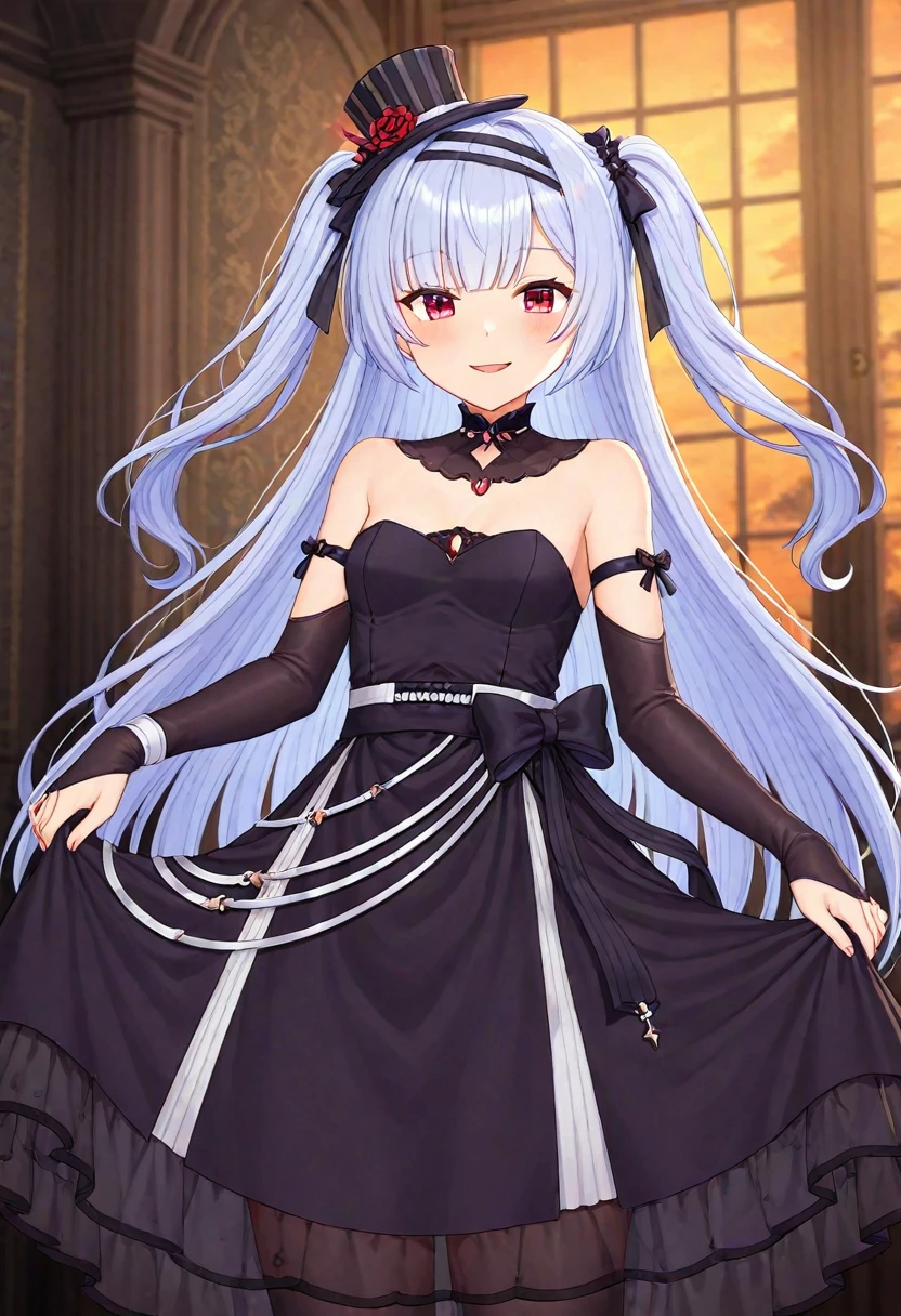 1girl,   <lora:ajax_XL_illustrious-noob_v1:1> ajax (azur lane), evening gown,, best quality, high quality,masterpiece, highres,neswst