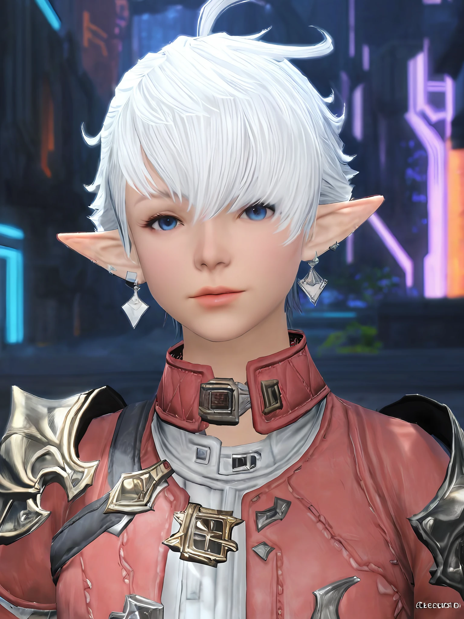 score_9, score_8_up, score_7_up,
masterpiece, best quality,highres, absurdres, very authentic,3d,
HDA_MasterpieceXL_v.1,
1girl,<lora:alisaie_FF14:1>, alisaieFF14, elezen, elf, pointy ears, blue eyes, white hair, short hair, ponytail, ahoge, bangs, jewelry, earrings,
red jacket, cropped jacket, shoulder armor, armor, white shirt, glove, fingerless gloves,
looking at viewer,
bedroom,
<lora:add-detail-xl:1>
