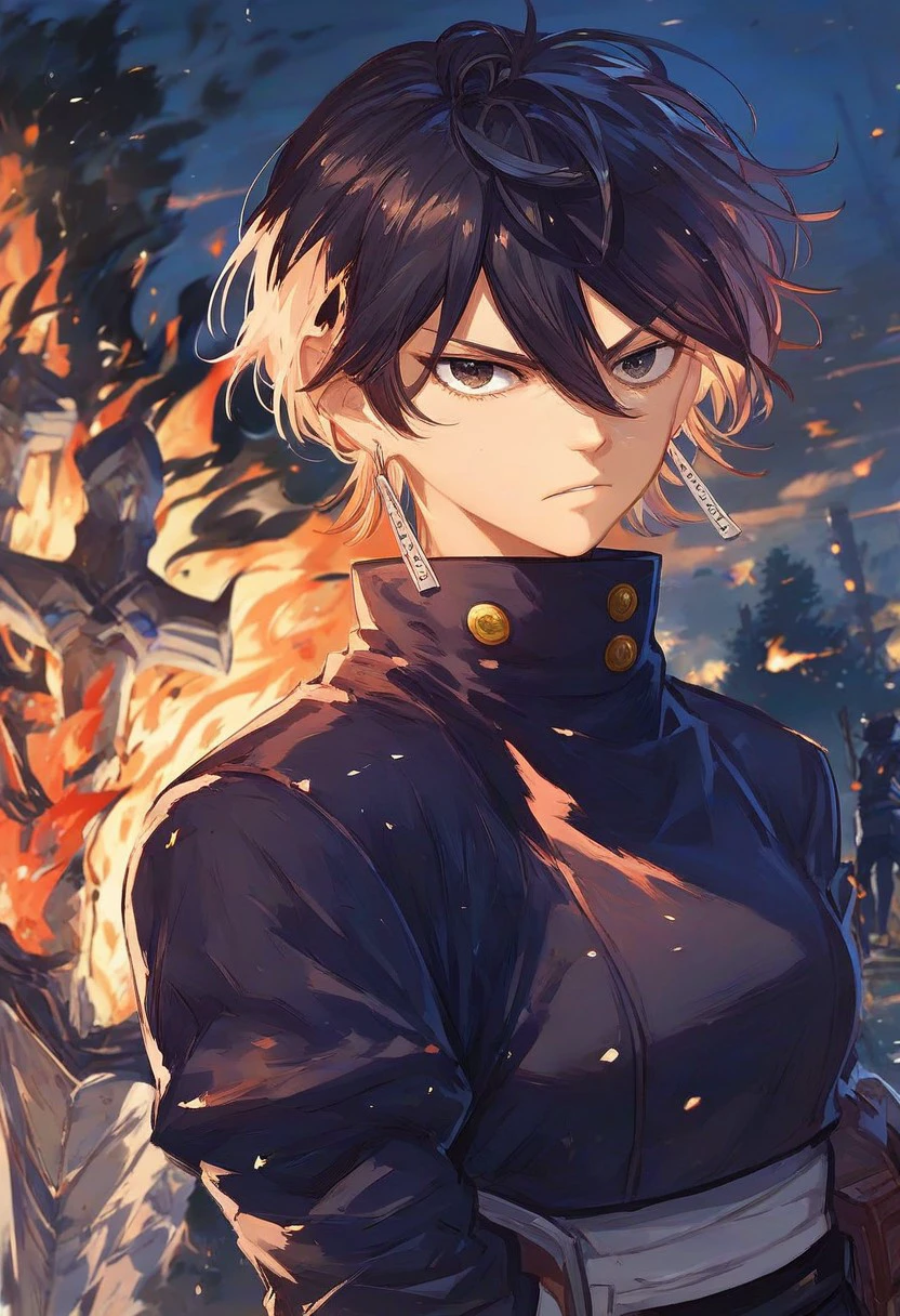 Kiyuki Kagari - Takeru Hokazono - Kagurabachi Manga Character V1