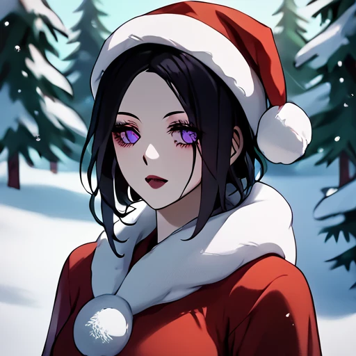 score_9,score_8_up,score_7_up,
,xmas_clothing_2k24,
santa_outfit,
1woman,black hair,purple eyes,,solo,portrait,outside,snow,,winter,,glow,
 ,<lora:Xmas_clothing_2k24_pony_9:0.6>,
,<lora:soul_eater_pony:0.8>,souleaterstyle,Arachne,