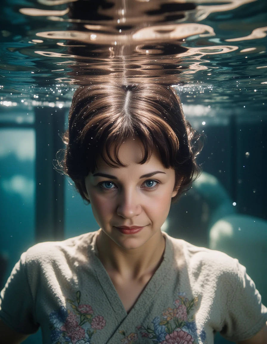 <lora:cindy-williams-flux:1.1> the, woman, her  <lora:FLUX_Underwater_Photography_v1.0:1> Underwater_Photography