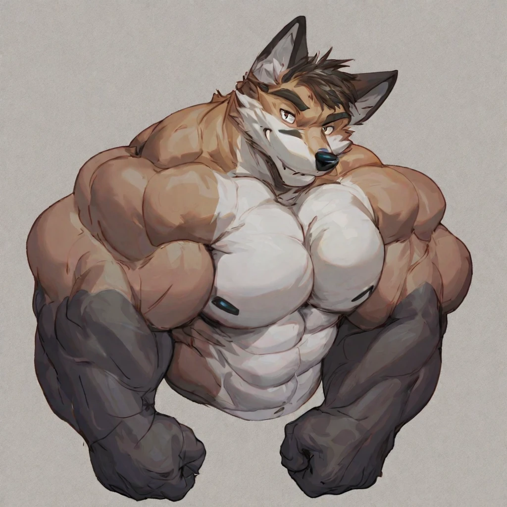 source_furry, score_9, score_8_up, score_7_up, 1boy, solo, portrait, fierart, fox, furry, anthro, muscles, muscular, bodybuilder,
