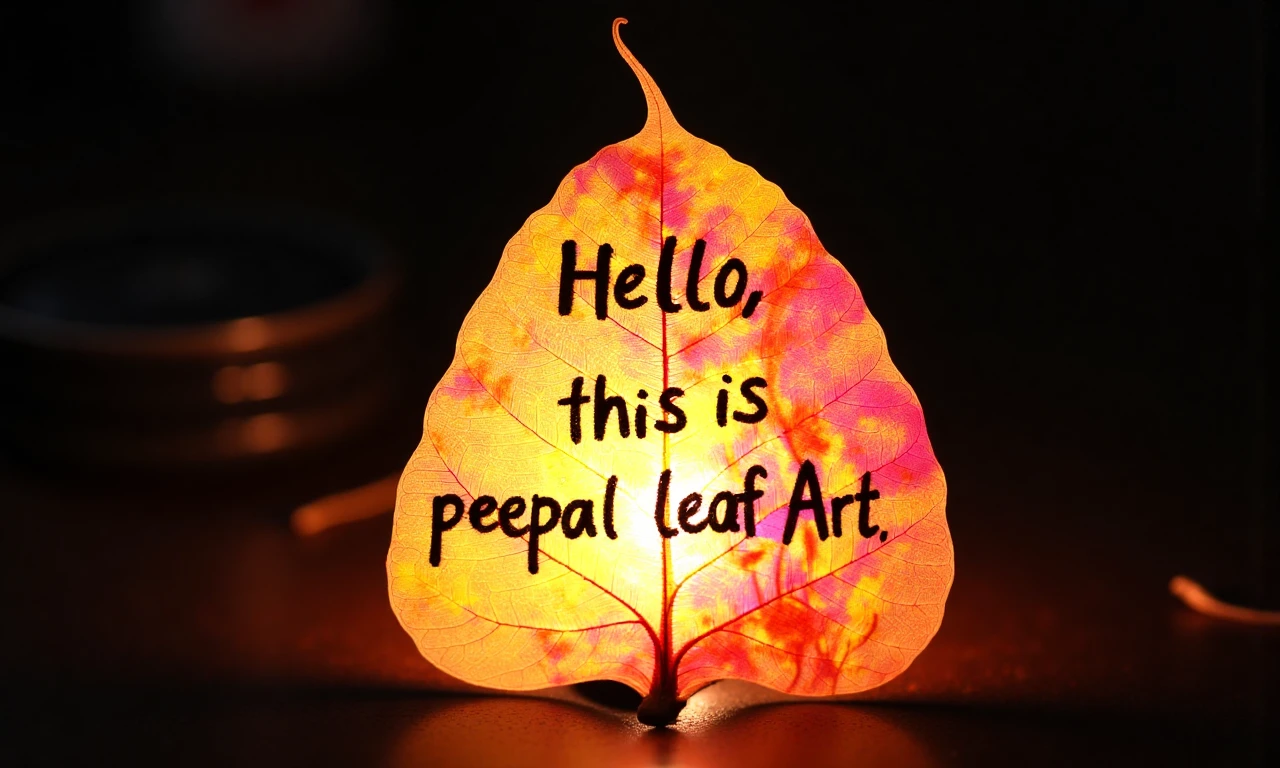 Art on Peepal Leaf (Flux) V0.9