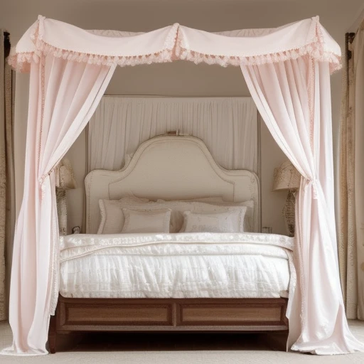 Ultra high resolution, detailed image viewpoint from the middle of a very pink Barbie-like Bedroom with a four poster bed, window open to one side with wilderness outside, realistic, accurate