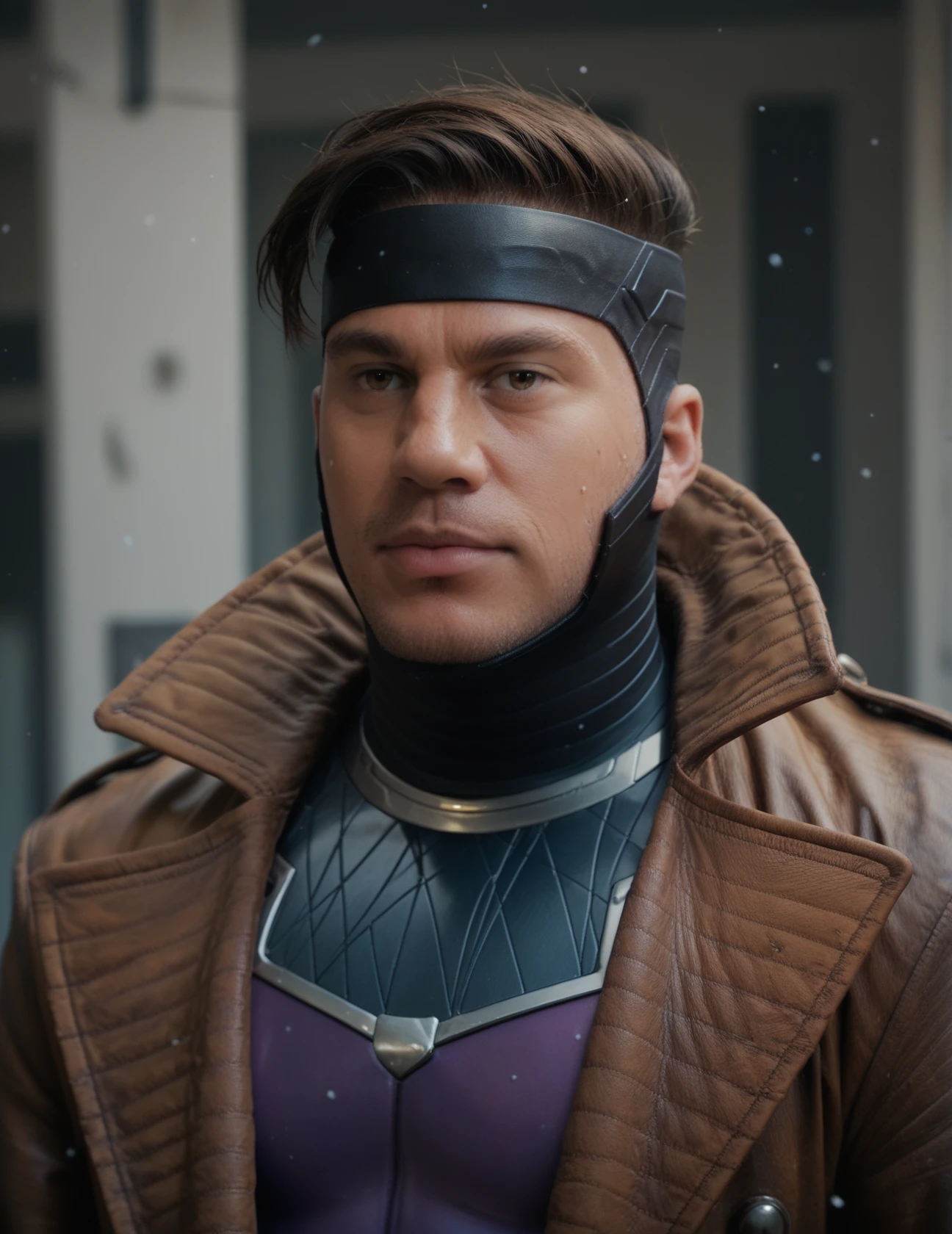 <lora:Gambit:0.8> gambit, portrait, male, coat, solo, headwear, score_9, score_8_up, score_7_up, score_6_up