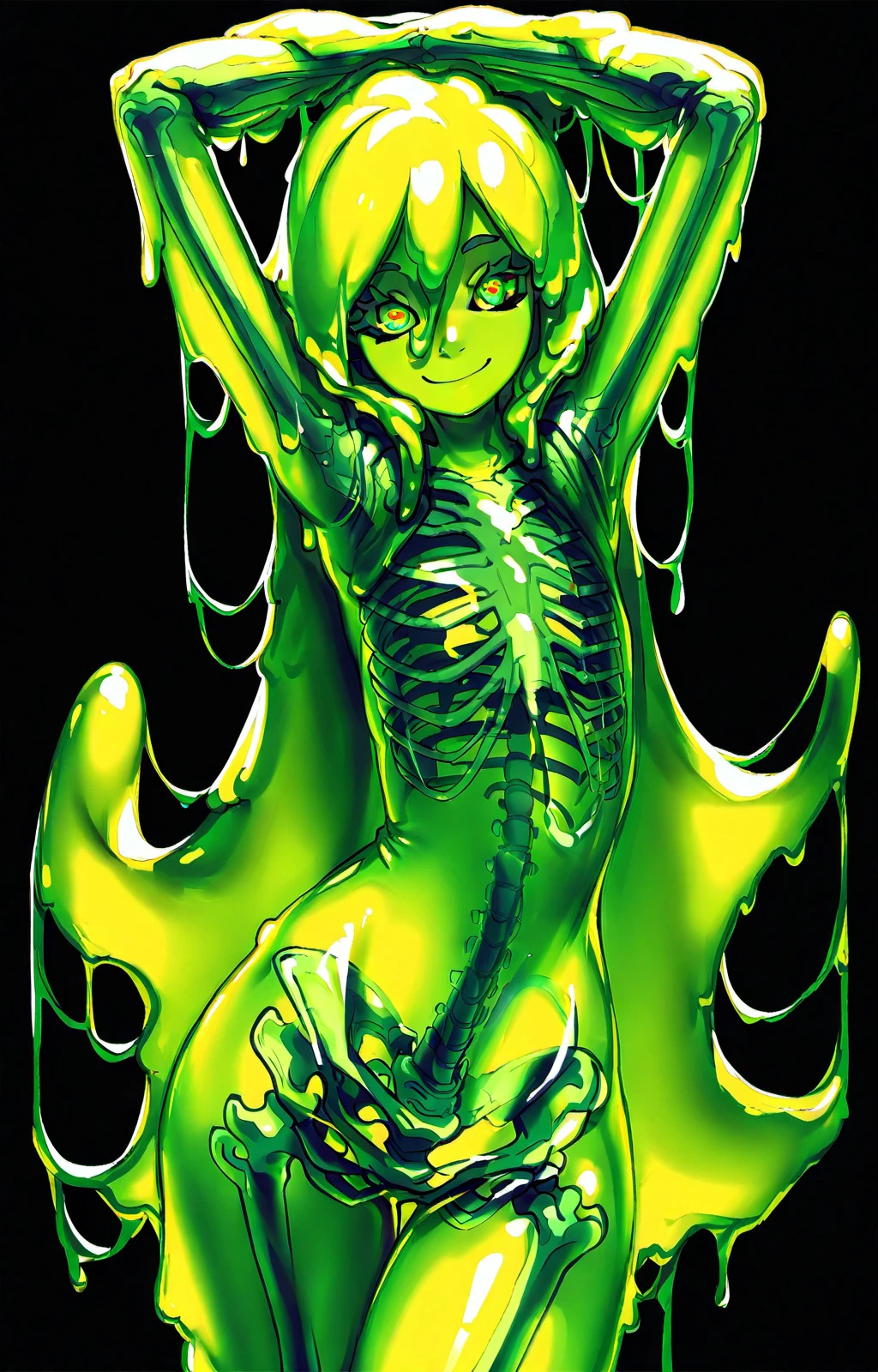 Slime girl skeleton concept ill_v1.0