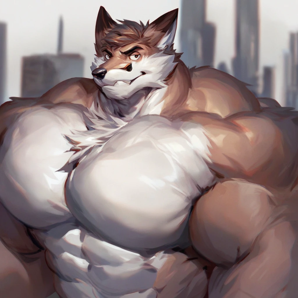 source_furry, score_9, score_8_up, score_7_up, 1boy, solo, portrait, fierart, fox, furry, anthro, muscles, muscular, bodybuilder,