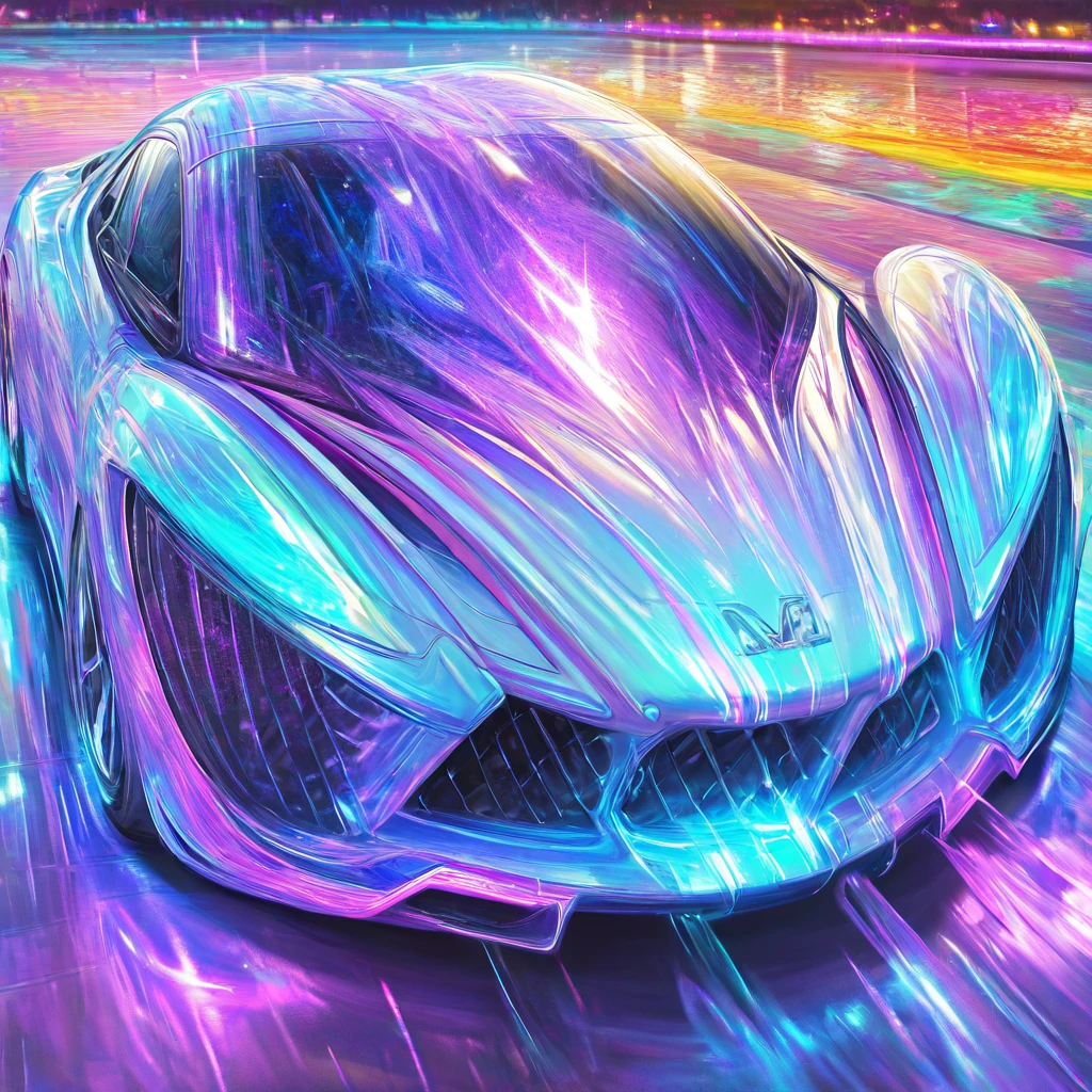 Crystaline_dimension,
 realistic, masterpiece, best quality, amazing quality, (very aesthetic:1.0), absurdres, newest, 
(colorful, color gradient, cover:1.2), realistic,
scenery, ,sport car,
, , perfect detailed eyelashes,  glossy lips, perfect nose, shiny skin
,masterpiece, best quality, amazing quality, very aesthetic, absurdres,  newest, volumetric lighting,
, <lora:Crystaline_dimension_illustrious:1>,