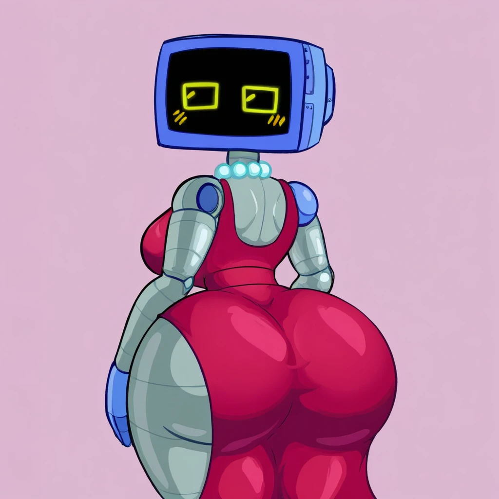 Karen,((femboy)), wide hips, massive thighs, massive ass, laboratory background, hands on hips, high res, high detail, by ASaneMan, tiled floor, white wall