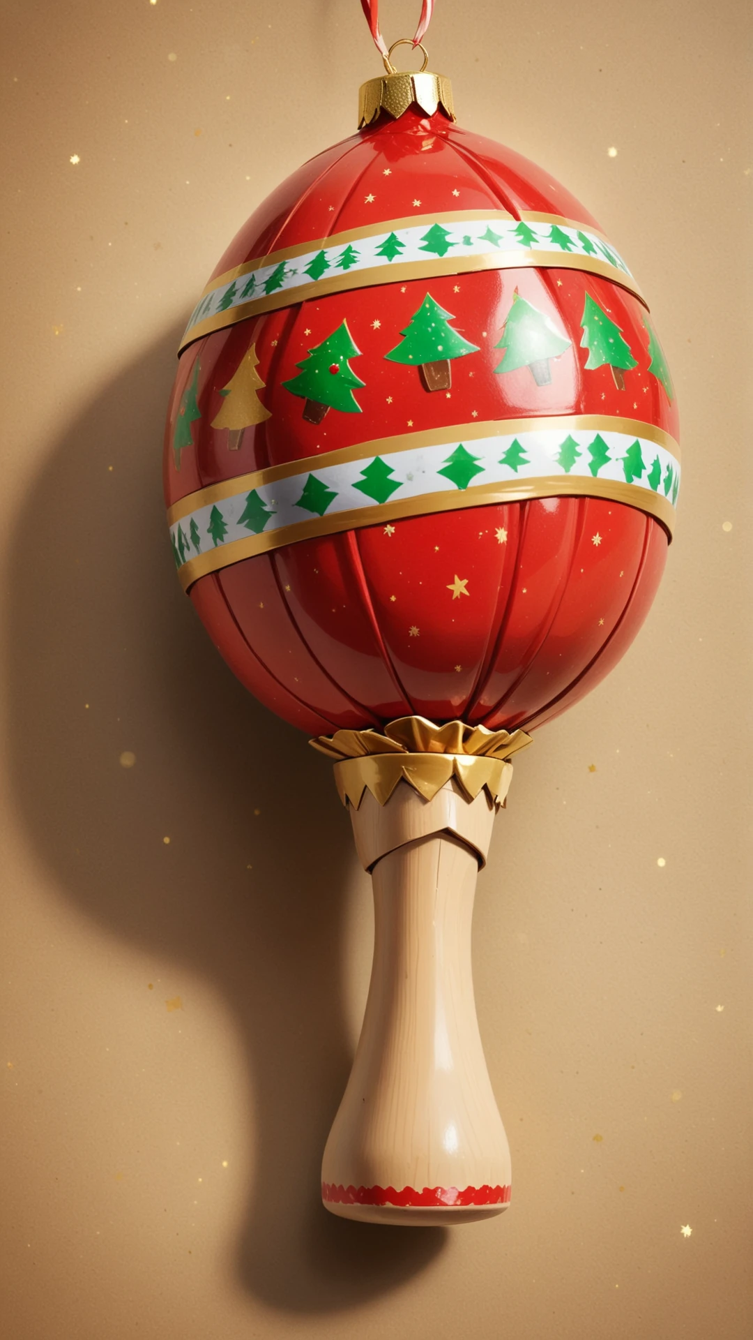 A ChristmasWrapped Maraca.
<lora:ChristmasWrappedSDXL:0.7>