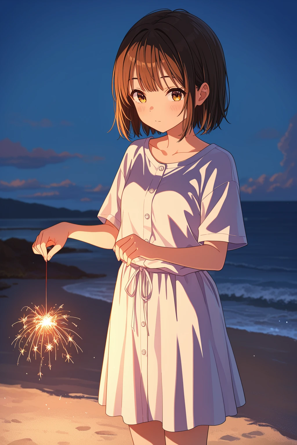 masterpiece, best quality, absurdres, safe
1girl, senkou hanabi, holding fireworks, sparkler, standing
<lora:senkou_hanabi_il_d16:1>