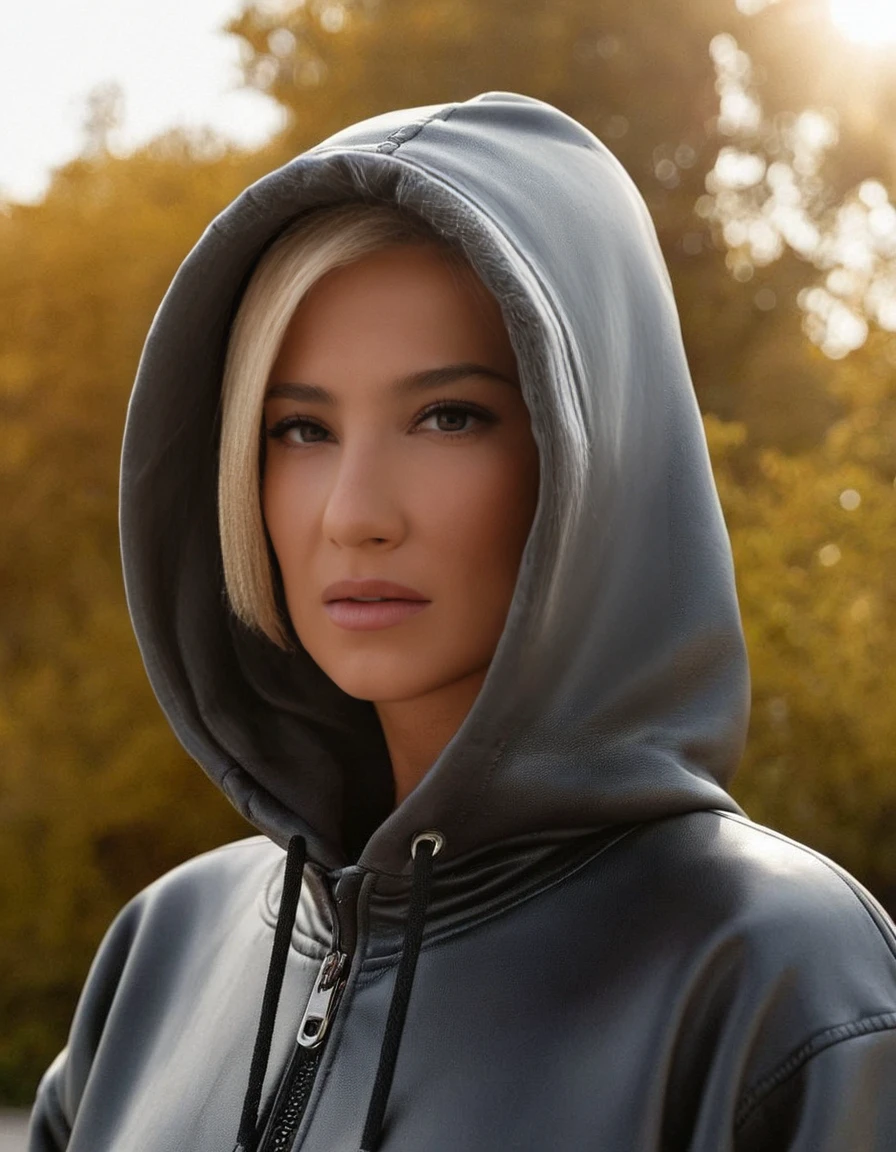 UHD, 4k, ultra detailed, cinematic, a photograph of Photorealism <lora:Skordasdxl-000008:1>, (full-body photo:1.3) of 40yo Skordasdxl woman wearing (intricate:1.1) Balenciaga oversized hoodie, perfect face, (perfect eyes:1.2), outdoors, looking at the viewer, imperfect skin, realistic skin texture, skin pores, subsurface scattering, looking at the viewer, Photorealism, often for highly detailed representation, photographic accuracy, or visual illusion., epic, beautiful lighting, inpsiring