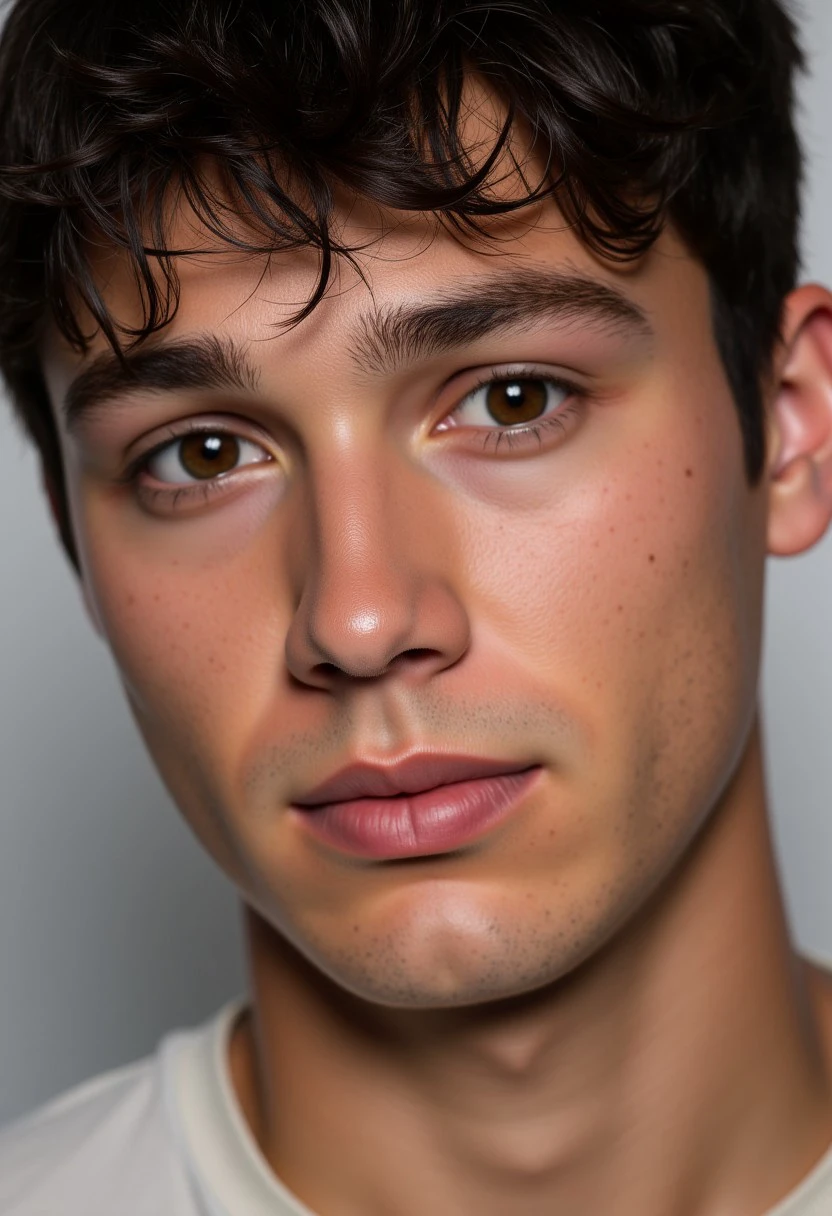 25 yo male model, face, close-up, hyperdetailed,