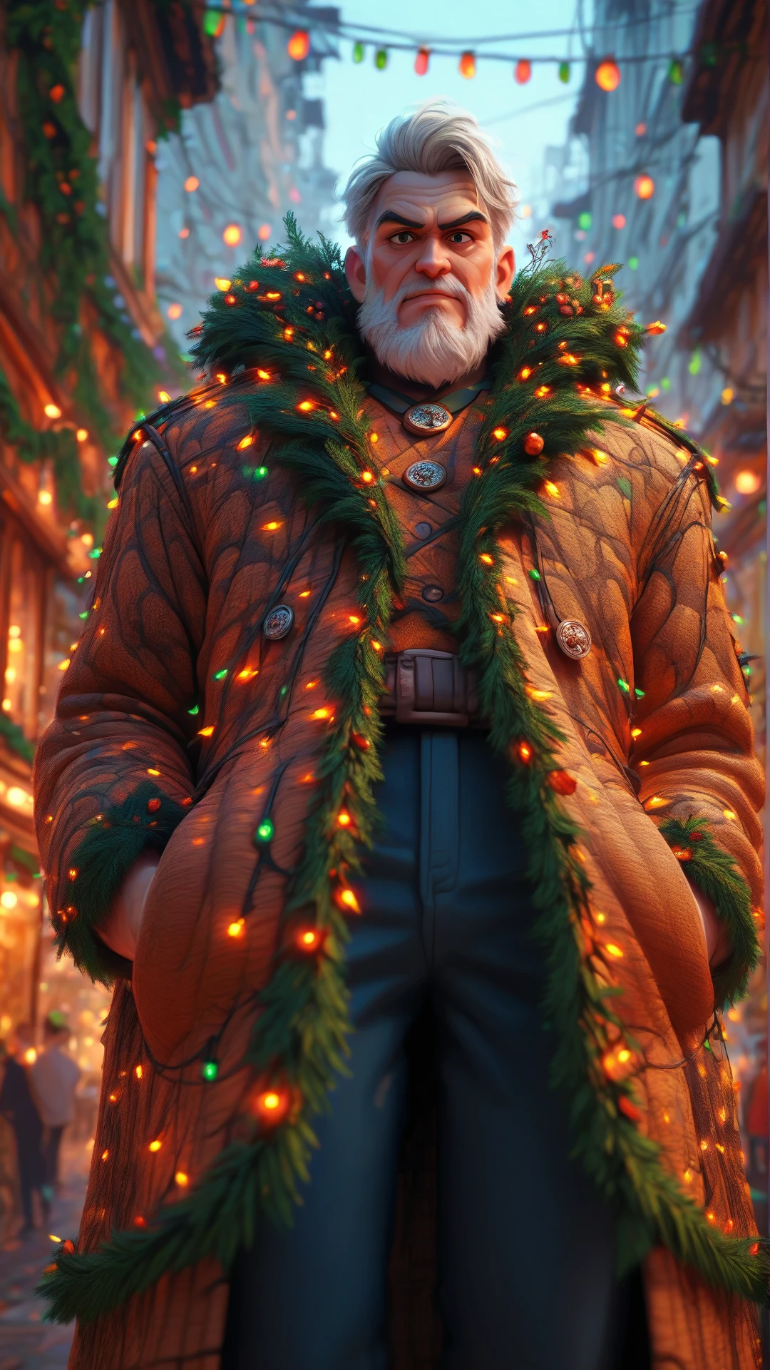 score_9, score_8_up, score_7_up, score_6_up, score_5_up, source_anime, A video game graphic image of a ChristmasLightsStyle antique locket. Covered in Neon Orange christmas lights, <lora:ChristmasLightsStylePDXL:1>