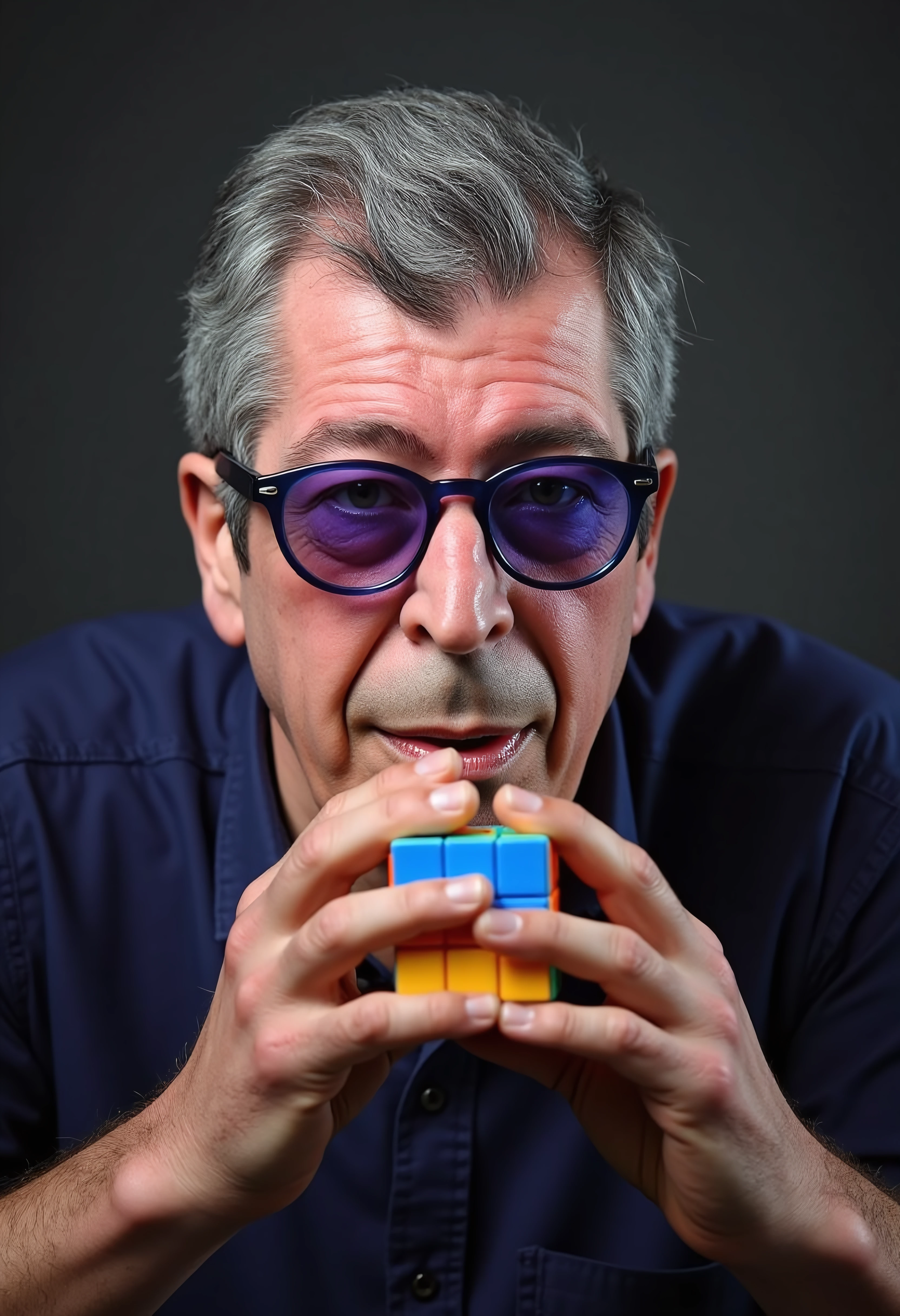 ((Patrick Balkany)) crushing at rubik's cube