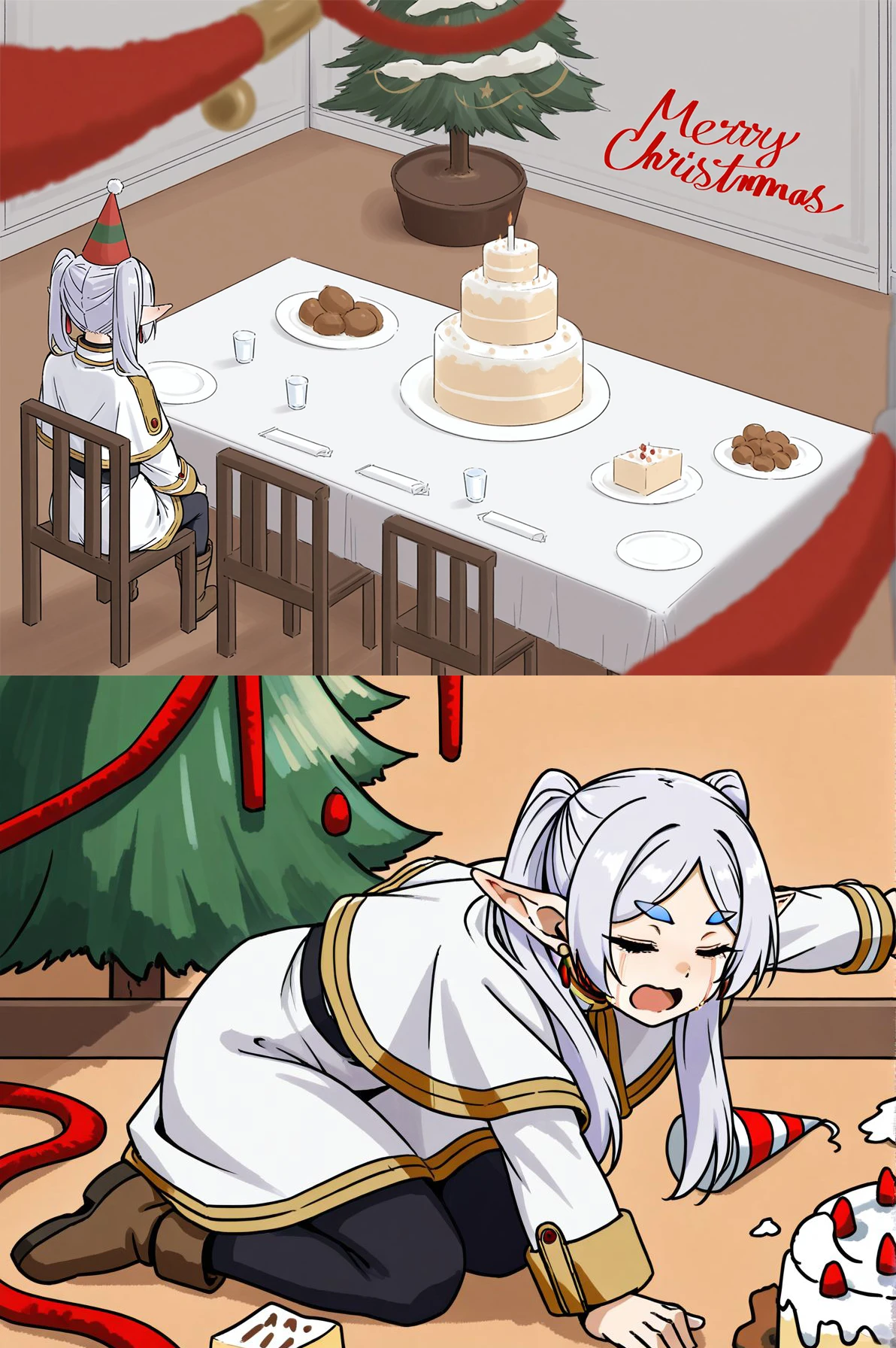 What Christmas?! Meme | 何がクリスマスじゃあい! crying