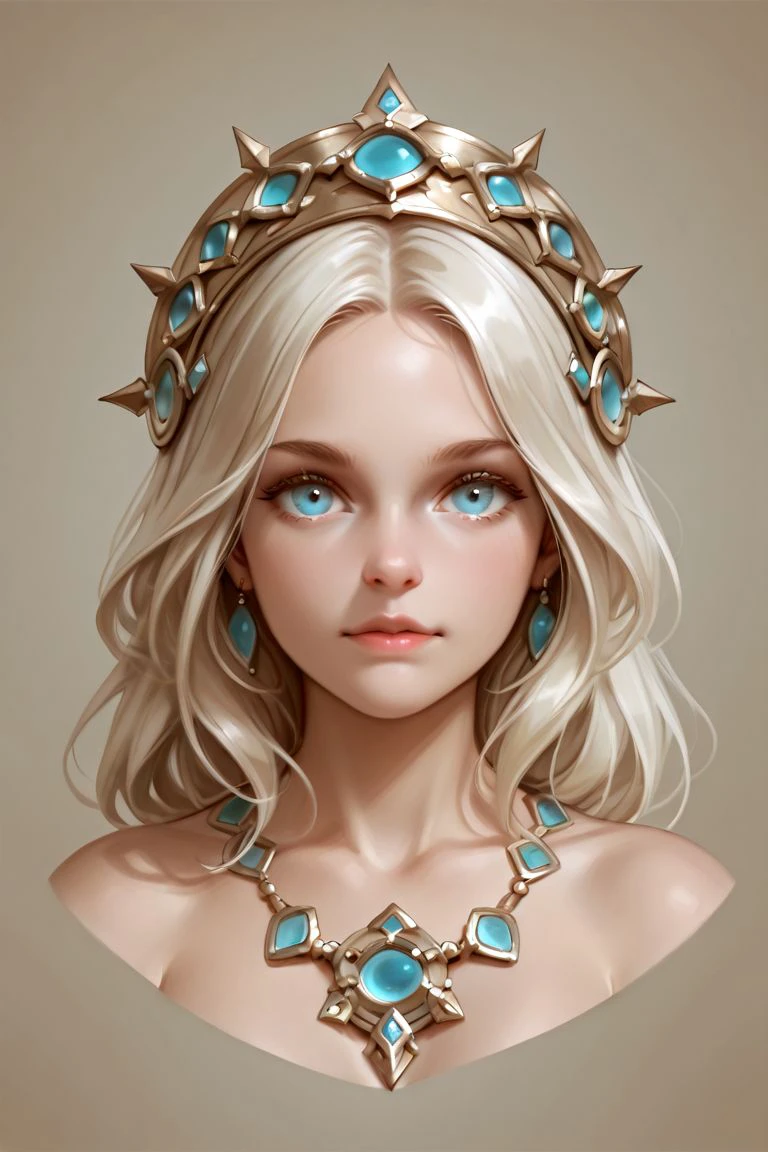 <lora:IL_grolaprod_wed008:0.3>, D&D style portrait, fantasy, art by Christophe Vacher, digital art, gorgeous Female [Replicant:HymenTriton:2], Sun in the sky, detailed face, ambient, delicate, intricate, fantastic aesthetic, excellent composition