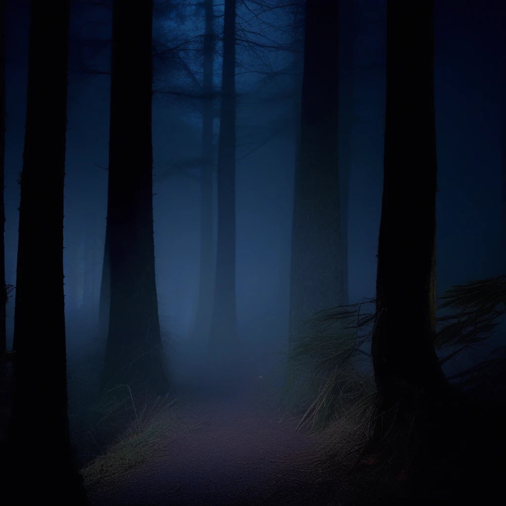 Portland forest at night, vampire hunters, scary