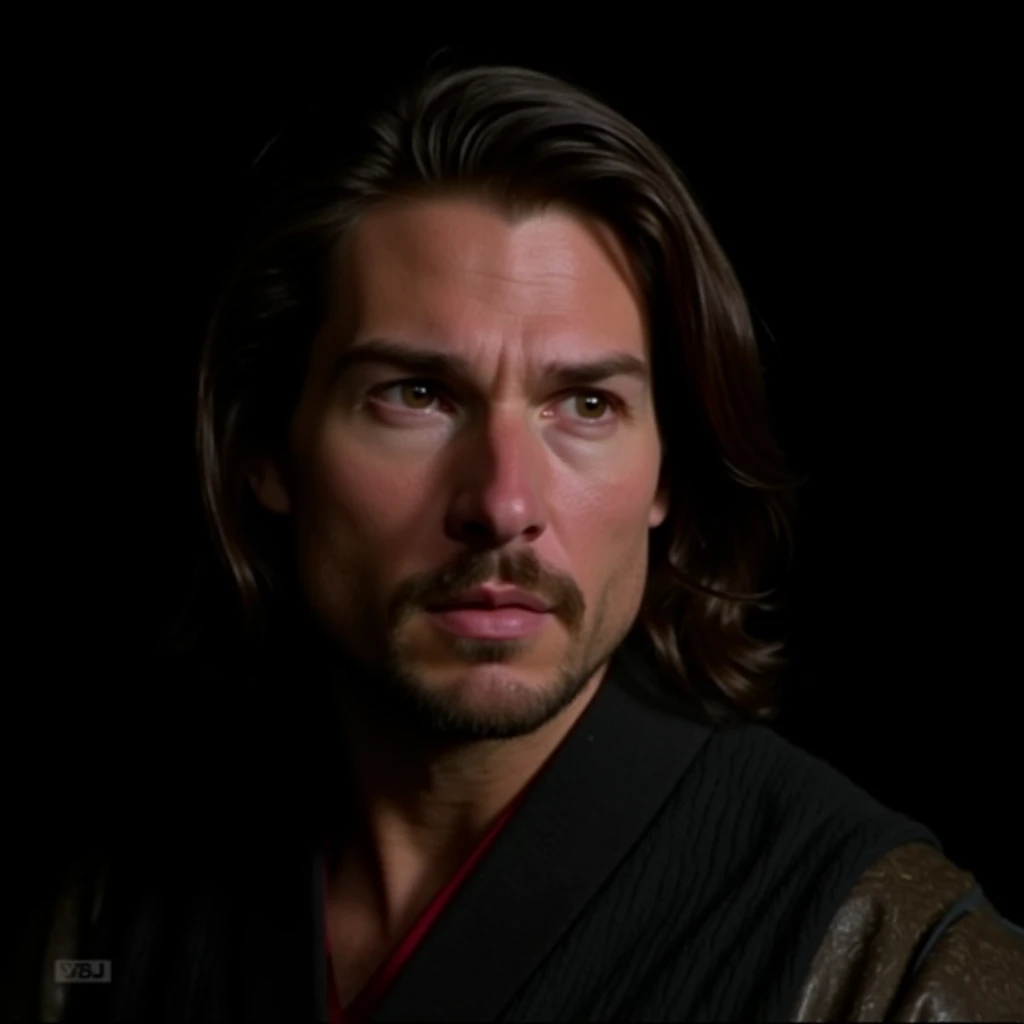 cinematic film still of <lora:Shogun style v1:0.5>
Shogun tom cruise, a closeup of a man with long hair and a beard looks at the camera, solo, looking at viewer, simple background, brown hair, 1boy, brown eyes, closed mouth, male focus, artist name, facial hair, portrait, beard, close-up, realistic, mustache, stubble, Japanese culture, Samurai, armor, warrior, horror theme, Shogun style, black background, photorealistic
, shallow depth of field, vignette, highly detailed, high budget, bokeh, cinemascope, moody, epic, gorgeous, film grain, grainy