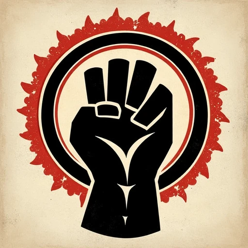 black power symbol. a black power symbol