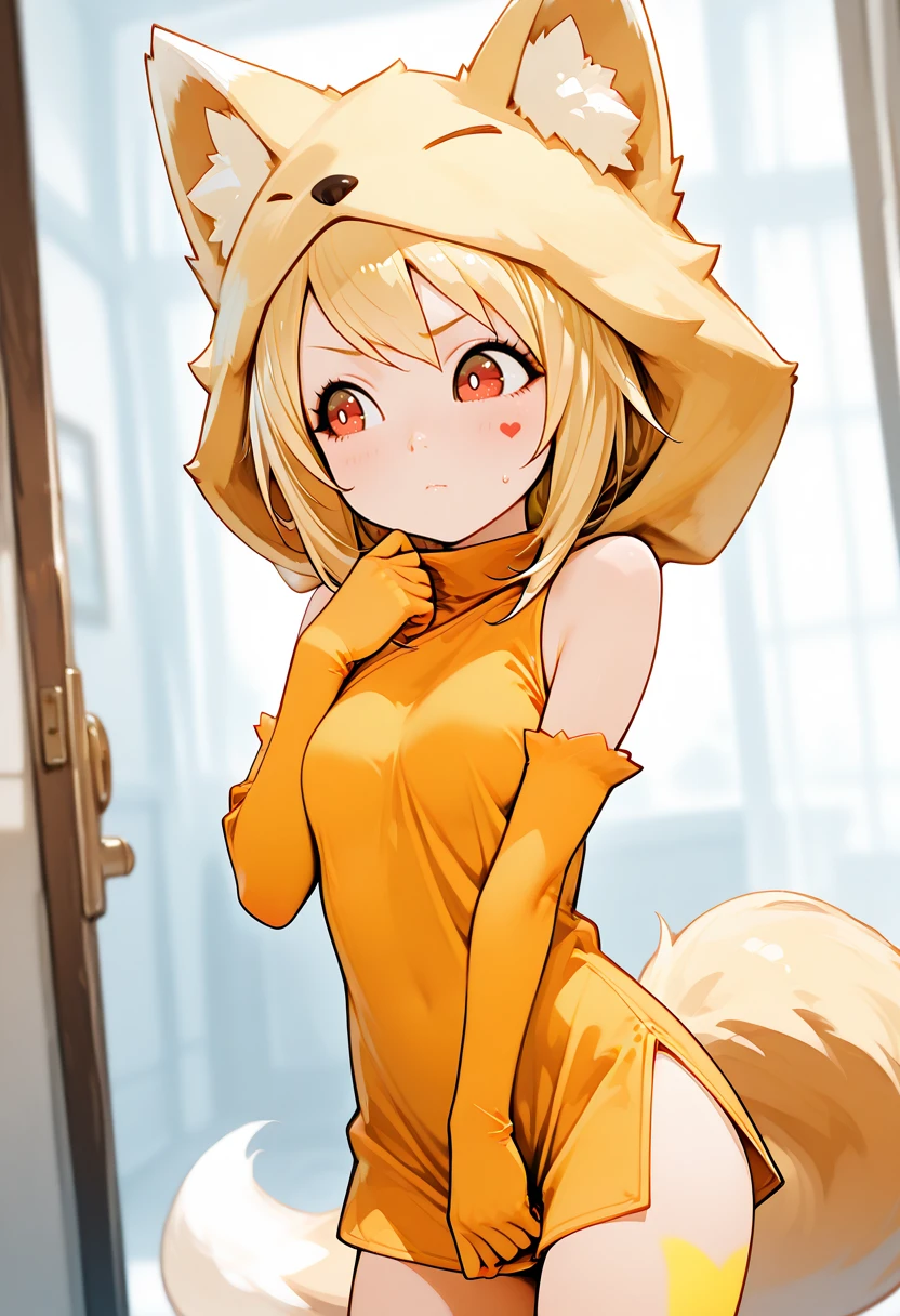 masterpiece,best quality,1girl,<lora:VAvanilla_ilv1:1>,vaniko,general,<lora:ROmlf_ilv1:1>,w01yfa,fox girl,blonde hair,