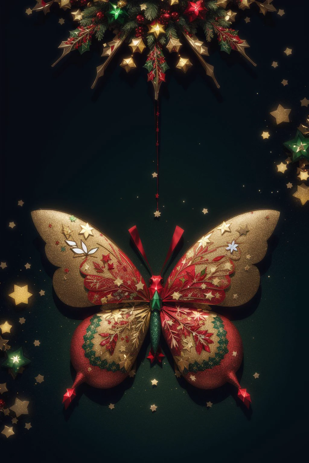 V3Xmas butterfly, dark background, confetti <lora:J_origami:0.8> J_origami <lora:add_detail:0.5> <lora:boldline:0.2>, artistic, textures <lora:add_detail:0.5> <lora:boldline:0.2>