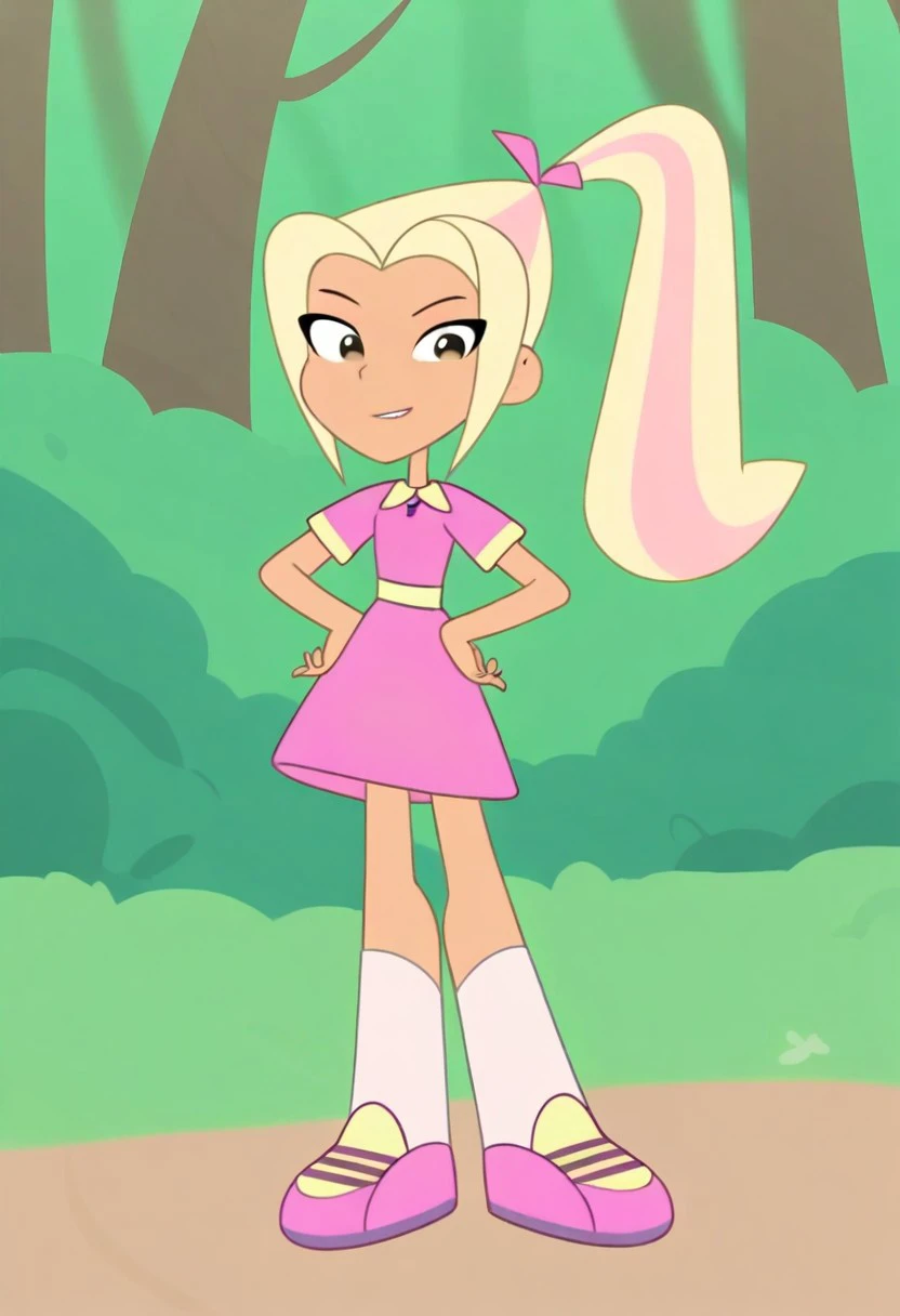 Liana, female character from Shushumagic cartoon series. Liana