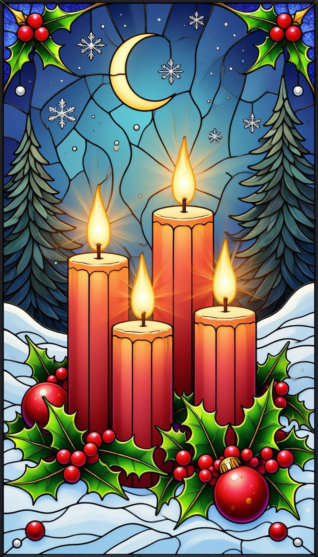 [Pinkie] - Christmas Stained Glass💝- [Flux]